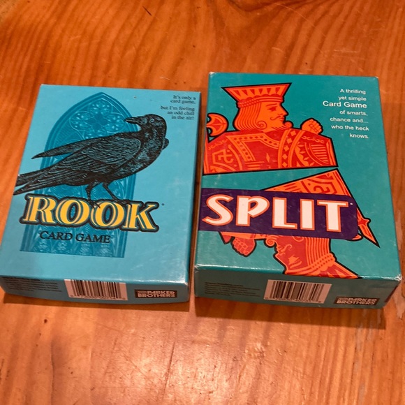 Adult Card Game Bundle/2 ROOK & SPLIT Complete in Box w/Instructions - Picture 1 of 5